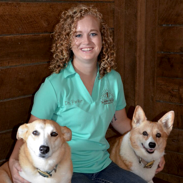Dr. Leanne Parker With Two Dogs